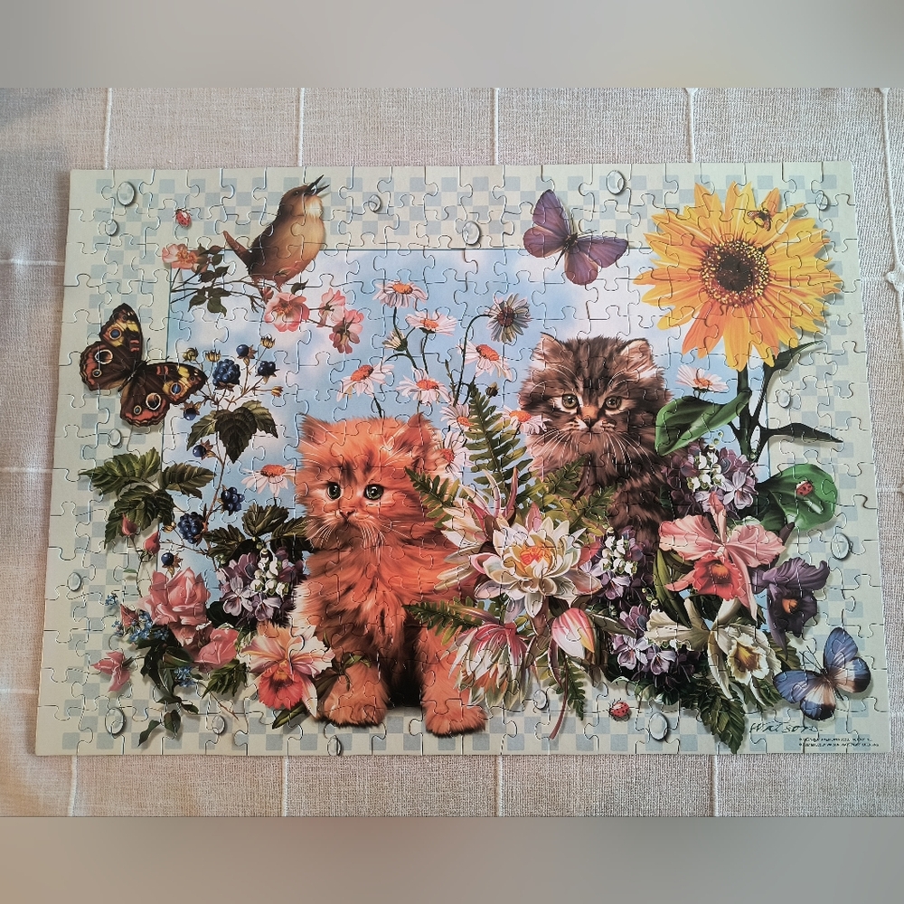 Garden Kittens Floral 300 Piece Puzzle